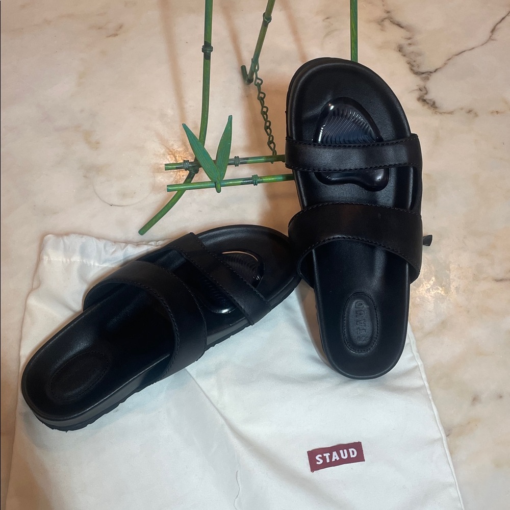 STAUD Sandals black comfortable